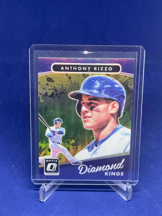 ANTHONY RIZZO 2017 PANINI DONRUSS OPTIC DIAMOND KINGS GOLD PRIZM HOLO #D 7/10