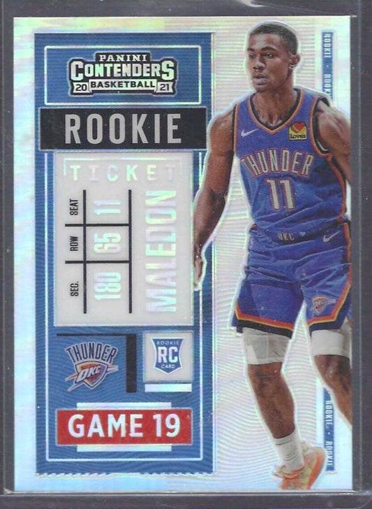 THEO MALEDON 2020-21 PANINI CONTENDERS PREMIUM ROOKIE TICKET VARIATION RC #118
