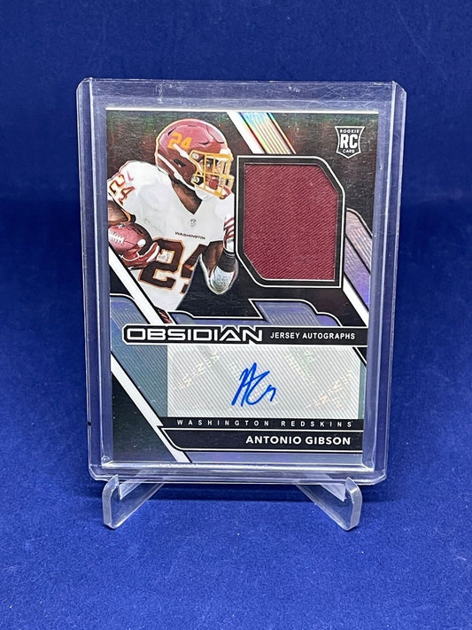 ANTONIO GIBSON 2020 PANINI OBSIDIAN JERSEY AUTO ROOKIE RC #D 34/150