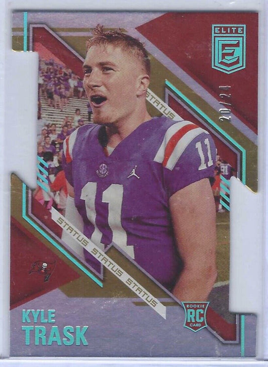 KYLE TRASK 2021 DONRUSS ELITE SILVER FOIL STATUS DIE CUT ROOKIE RC #D 20/24