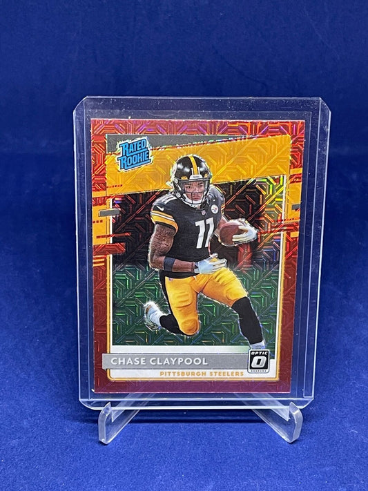 CHASE CLAYPOOL 2020 PANINI DONRUSS OPTIC RATED ROOKIE RED CHOICE HOLO PRIZM #177