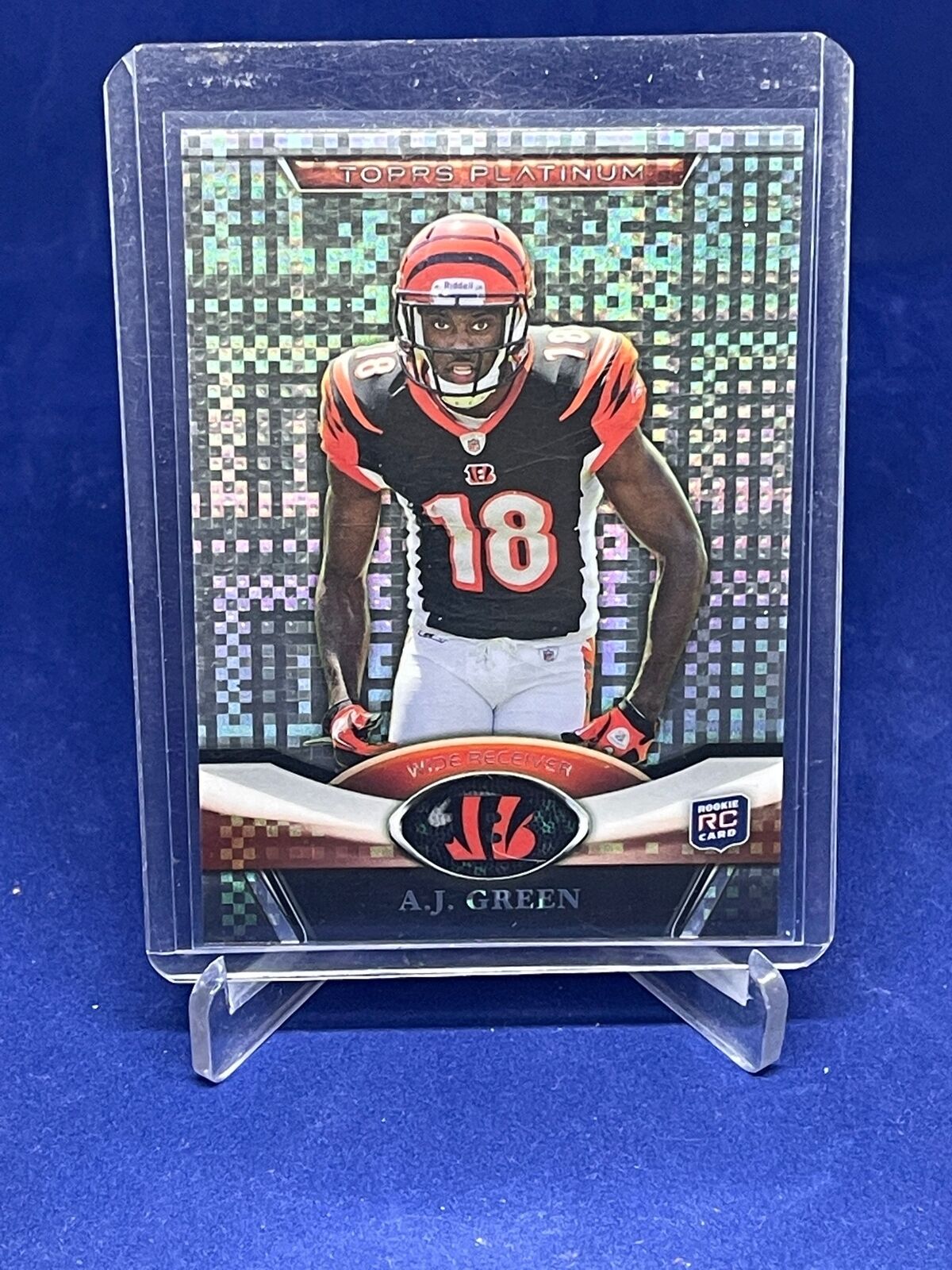 AJ GREEN 2011 TOPPS PLATINUM X-FRACTOR REFRACTOR ROOKIE RC #13