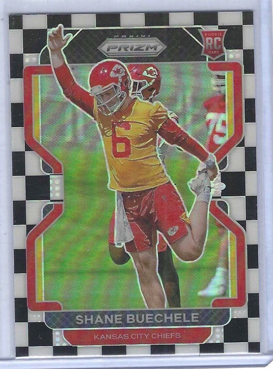 SHANE BUECHELE 2021 PANINI PRIZM BLACK AND WHITE CHECKERBOARD PRIZM SP RC #396