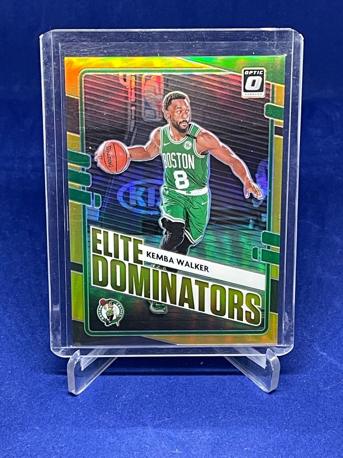 KEMBA WALKER 2020-21 PANINI DONRUSS OPTIC ELITE DOMINATORS GOLD PRIZM #D 1/10