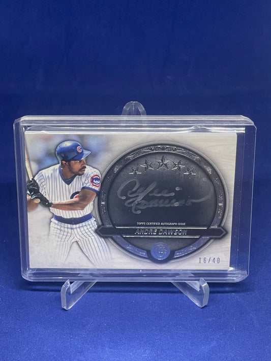 ANDRE DAWSON 2021 TOPPS FIVE STAR BASEBALL ON CARD AUTO #D 16/40