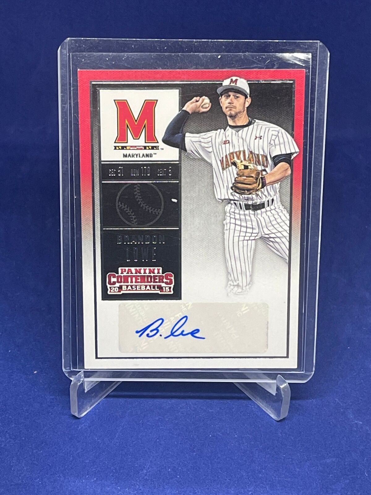 BRANDON LOWE 2015 PANINI CONTENDERS AUTO PROSPECT #39