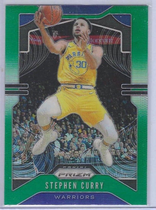 STEPHEN CURRY 2019-20 PANINI PRIZM GREEN PRIZM #98