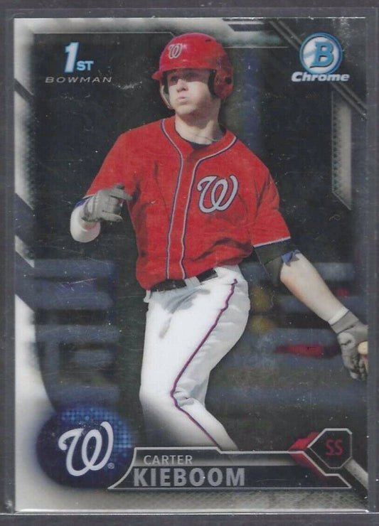 CARTER KIEBOOM 2016 BOWMAN CHROME 1ST BOWMAN PROSPECT #BDC-16