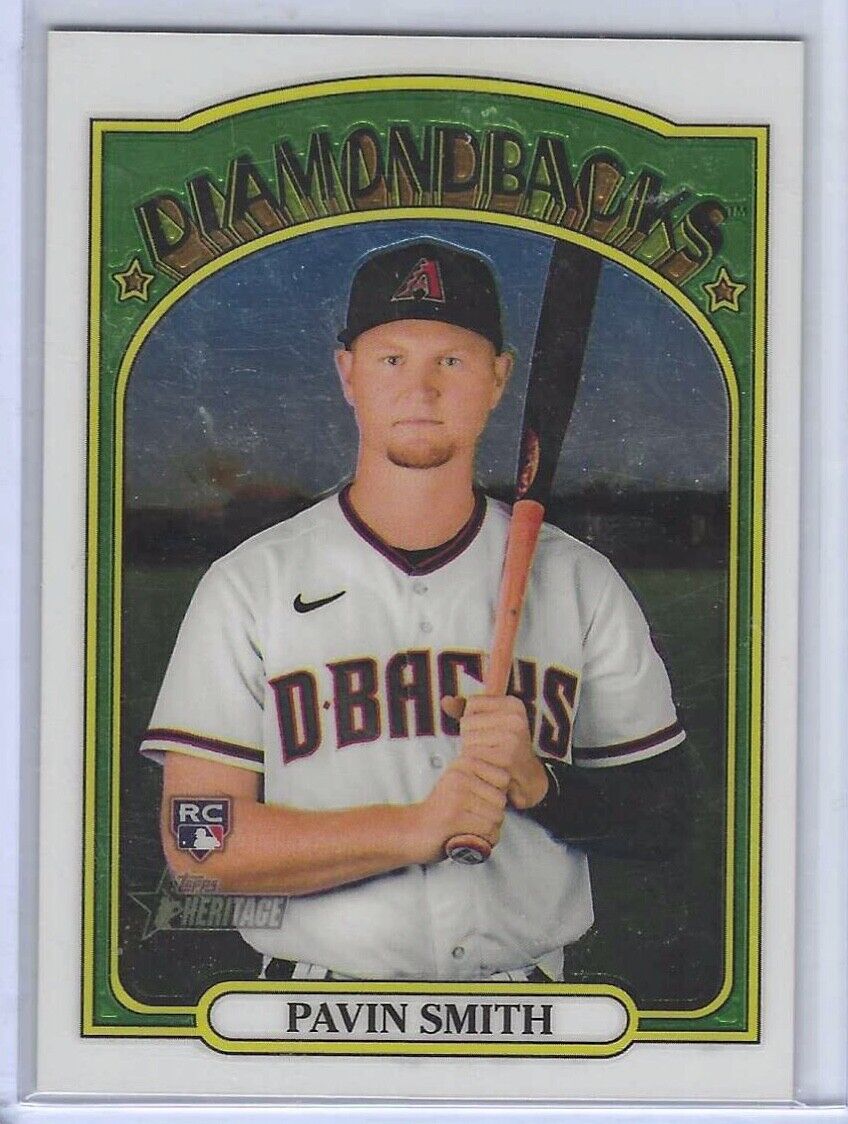 PAVIN SMITH 2021 TOPPS HERITAGE CHROME ROOKIE RC #D 795/999