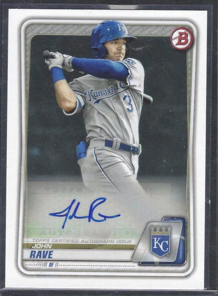 JOHN RAVE 2020 TOPPS BOWMAN PROSPECT AUTO #PA-JR