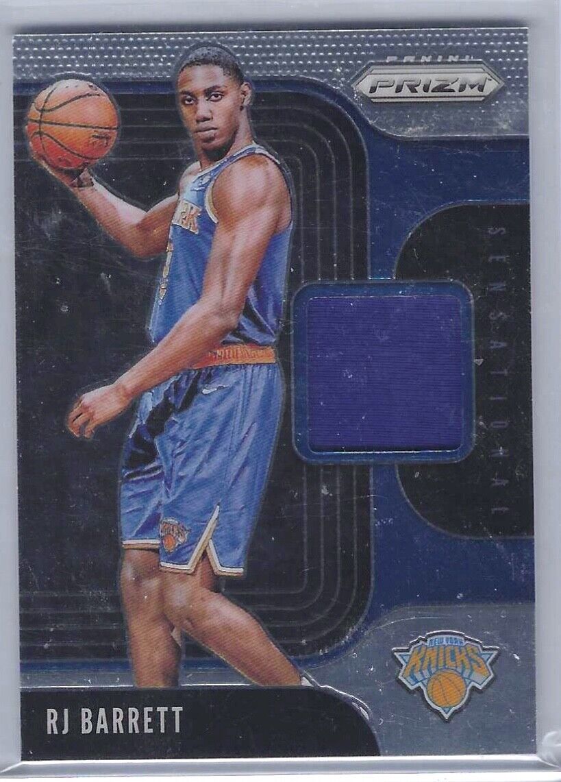 RJ BARRETT 2019-20 PANINI PRIZM SENSATIONAL ROOKIE JERSEY PATCH RC #SS-RJB