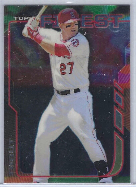 MIKE TROUT 2014 TOPPS FINEST BASE #100