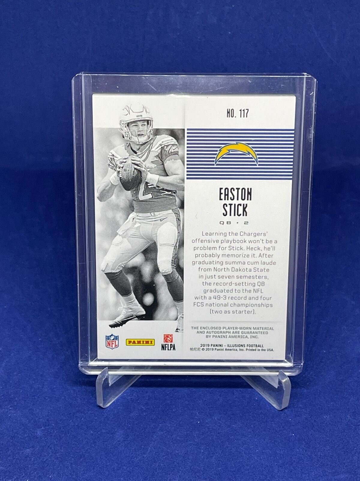 EASTON STICK 2019 PANINI ILLUSIONS FIRST IMPRESSIONS JERSEY AUTO RC #D 105/299