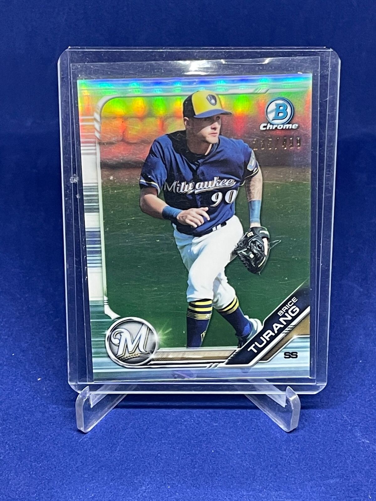 BRICE TURANG 2019 BOWMAN CHROME REFRACTOR PROSPECT #D 235/499