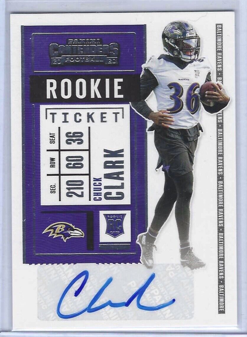 CHUCK CLARK 2020 PANINI CONTENDERS ROOKIE TICKET AUTO RC #263