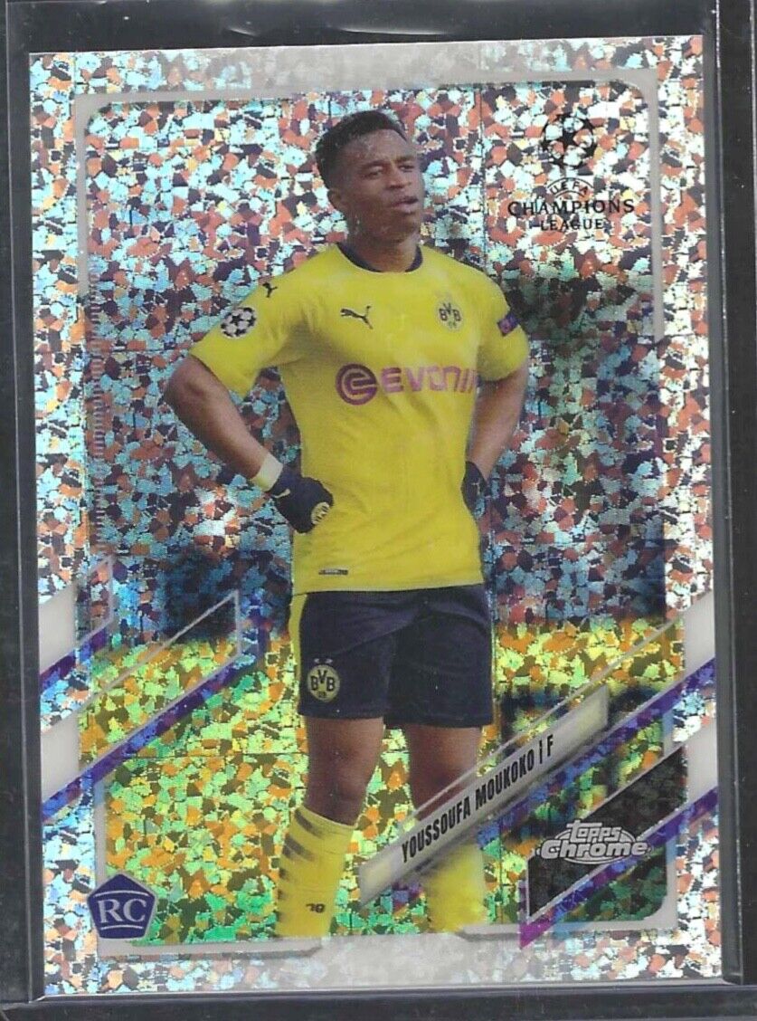 YOUSSOUFA MOUKOKO 2020-21 TOPPS CHROME MINI DIAMOND SPECKLE REFRACTOR RC #55