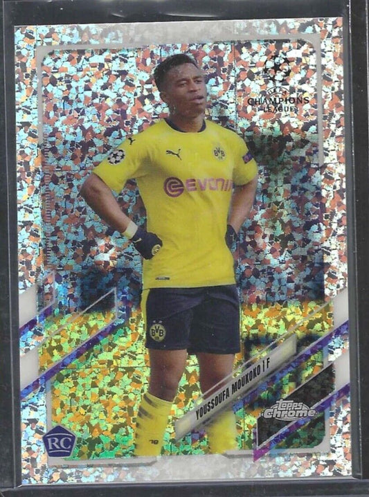 YOUSSOUFA MOUKOKO 2020-21 TOPPS CHROME MINI DIAMOND SPECKLE REFRACTOR RC #55