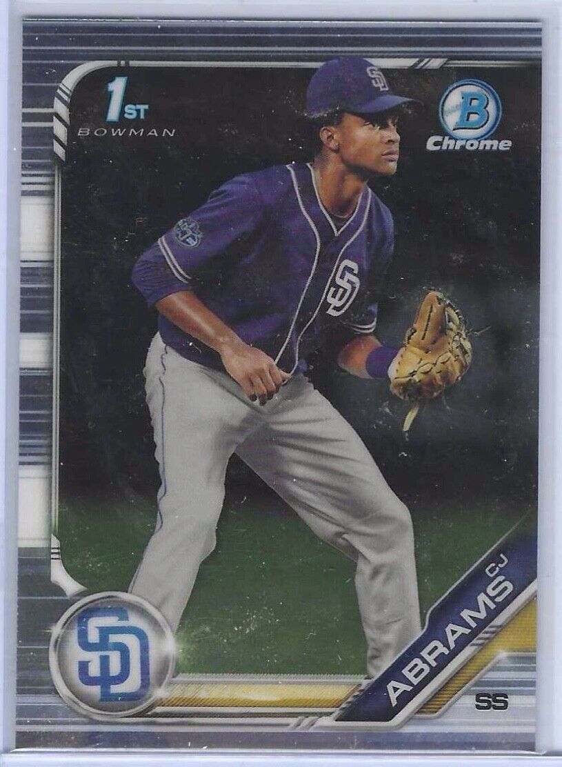 CJ ABRAMS 2019 BOWMAN CHROME 1ST BOWMAN PROSPECT #BDC-85