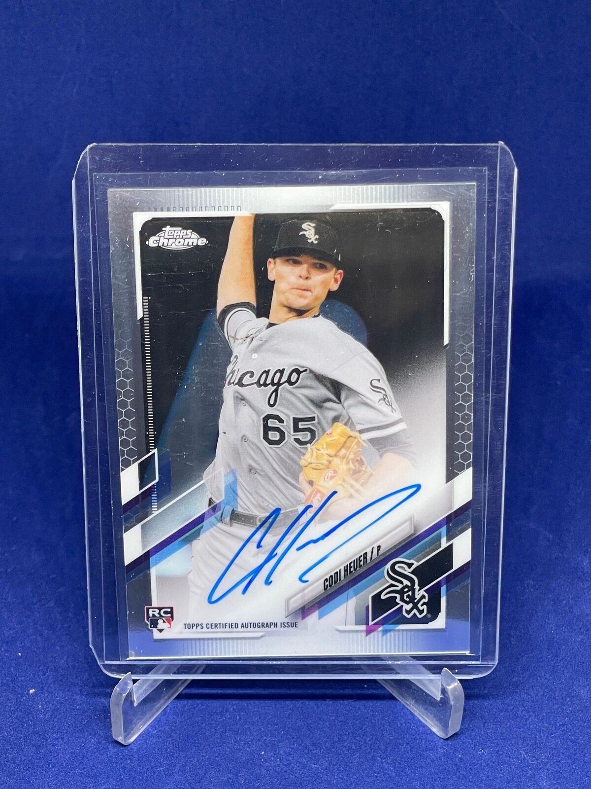 CODI HEUER 2021 TOPPS CHROME ON CARD AUTO ROOKIE RC