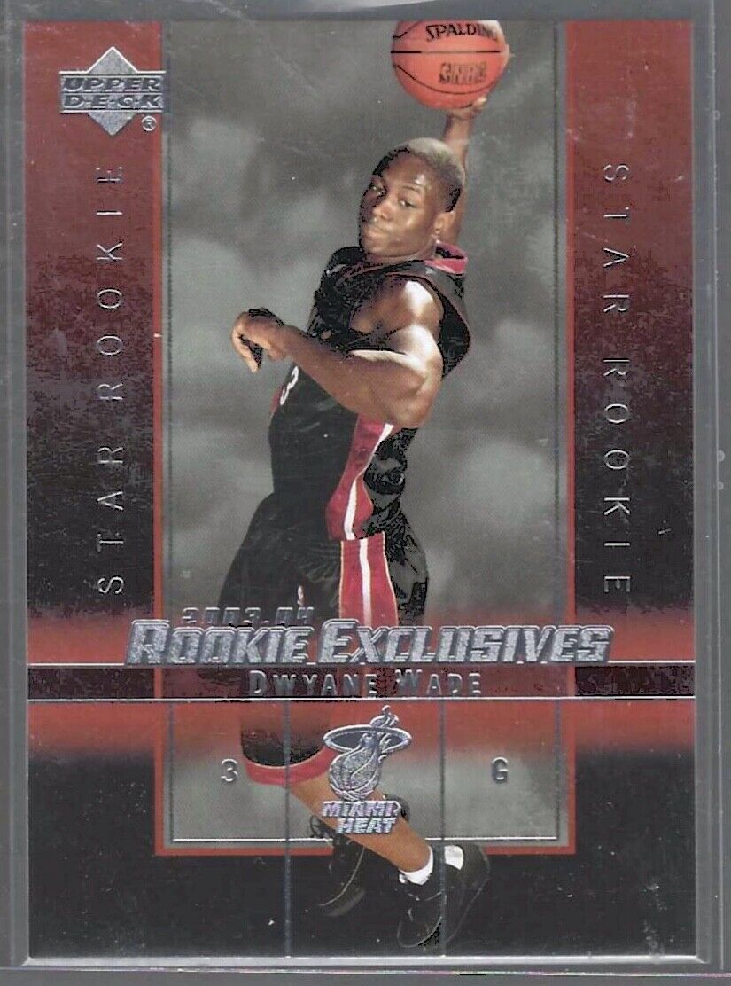 DWYANE WADE 2003-04 UPPER DECK ROOKIE EXCLUSIVES STAR ROOKIE RC #5