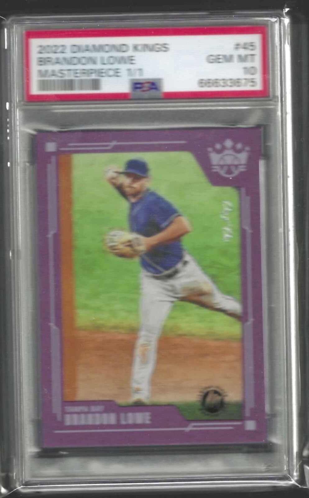 BRANDON LOWE 2022 PANINI DIAMOND KINGS MASTERPIECE 1/1 PSA 10 GEM MINT POP 1/1