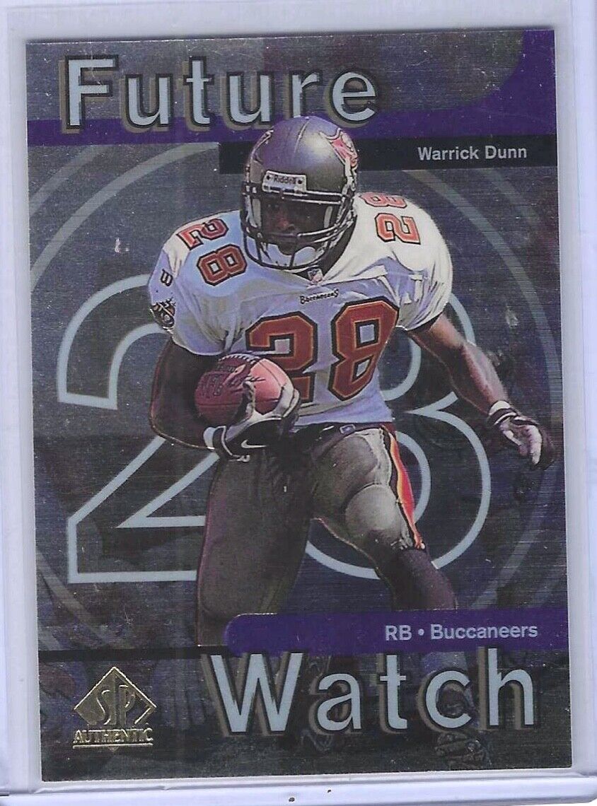 WARRICK DUNN 1997 SP AUTHENTIC FUTURE WATCH ROOKIE RC #10
