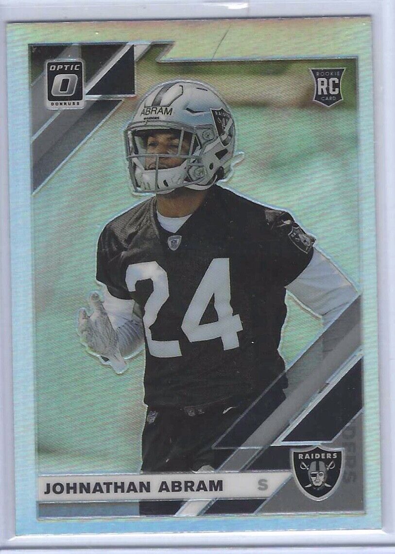 JOHNATHAN ABRAM 2019 DONRUSS OPTIC SILVER HOLO RC #111