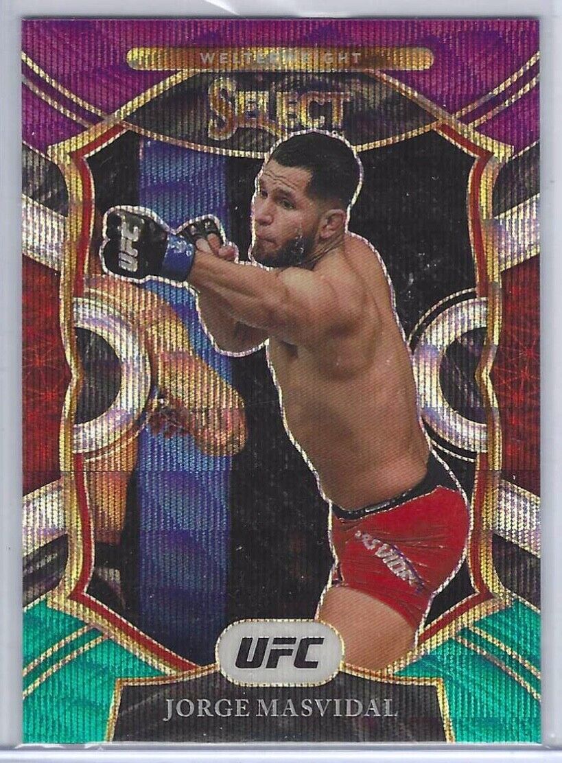 JORGE MASVIDAL 2021 PANINI SELECT CONCOURSE LEVEL TRI COLOR PRIZM #55