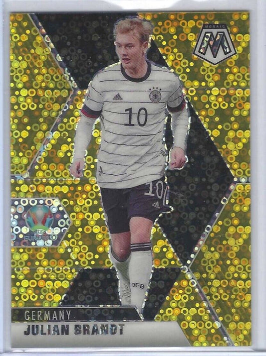 JULIAN BRANDT 2020-21 PANINI MOSAIC UEFA EURO GOLD CIRCLES PRIZM #D 06/10
