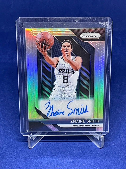 ZHAIRE SMITH 2018-19 PANINI PRIZM SILVER PRIZM AUTO ROOKIE RC