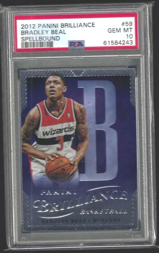 BRADLEY BEAL 2012-13 PANINI BRILLIANCE "B" SPELLBOUND RC #59 PSA 10 GEM POP 9