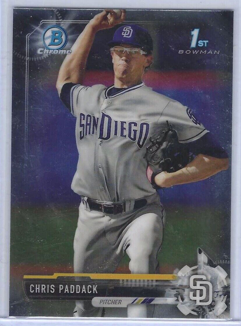 CHRIS PADDACK 2017 BOWMAN CHROME 1ST BOWMAN PROSPECT #BCP243