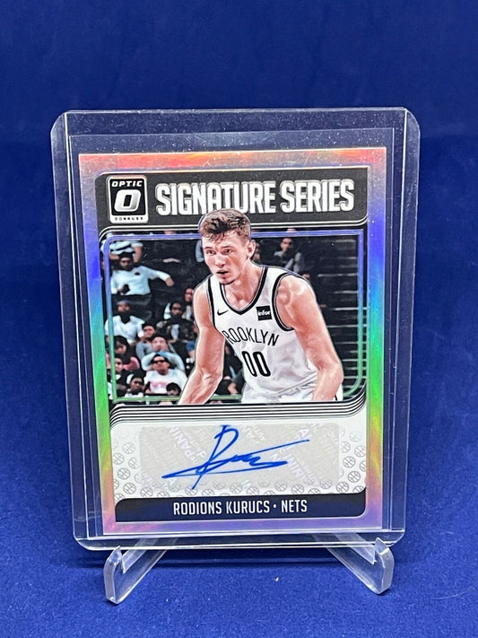 RODIONS KURUCS 2018-19 PANINI DONRUSS OPTIC SIGNATURE SERIES SILVER AUTO RC