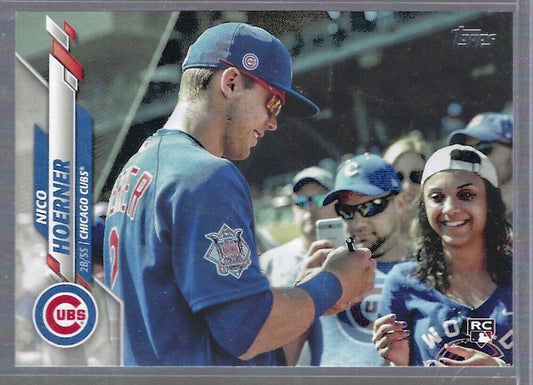 NICO HOERNER 2020 TOPPS UPDATE SERIES SP PHOTO VARIATION RC #U-251