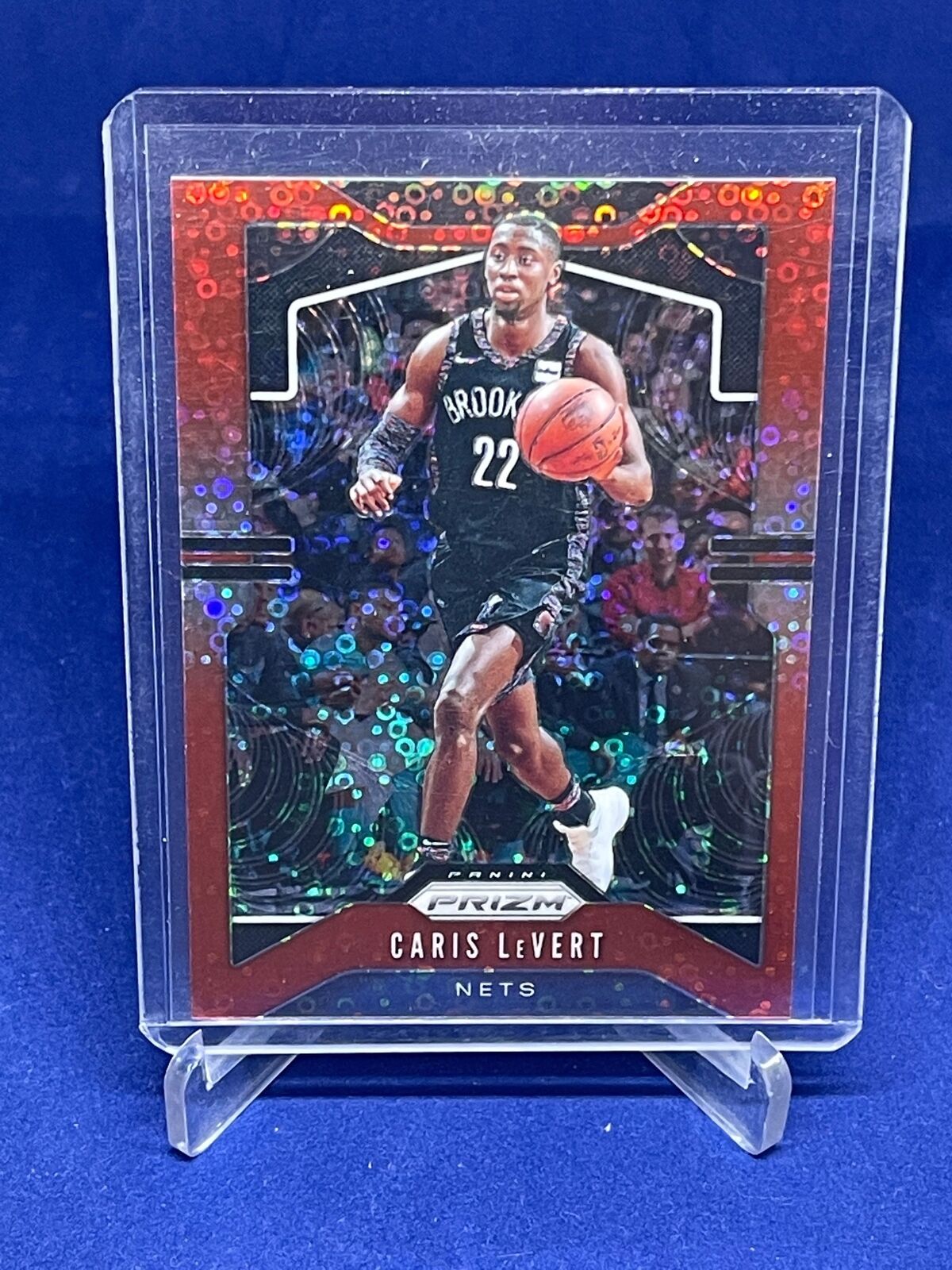 CARIS LEVERT 2019-20 PANINI PRIZM RED DISCO FAST BREAK PRIZM #D 39/125