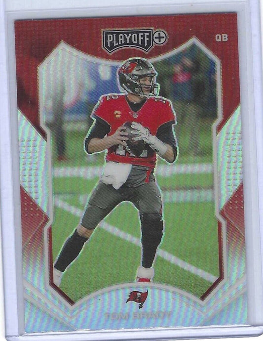 TOM BRADY 2021 PANINI PLAYOFF PLAYOFF+ PLUS SILVER PRIZM CHROME #169