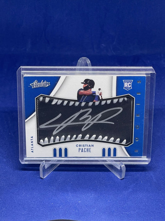 CHRISTIAN PACHE 2021 PANINI ABSOLUTE BALL ON CARD AUTO ROOKIE RC #D 58/99