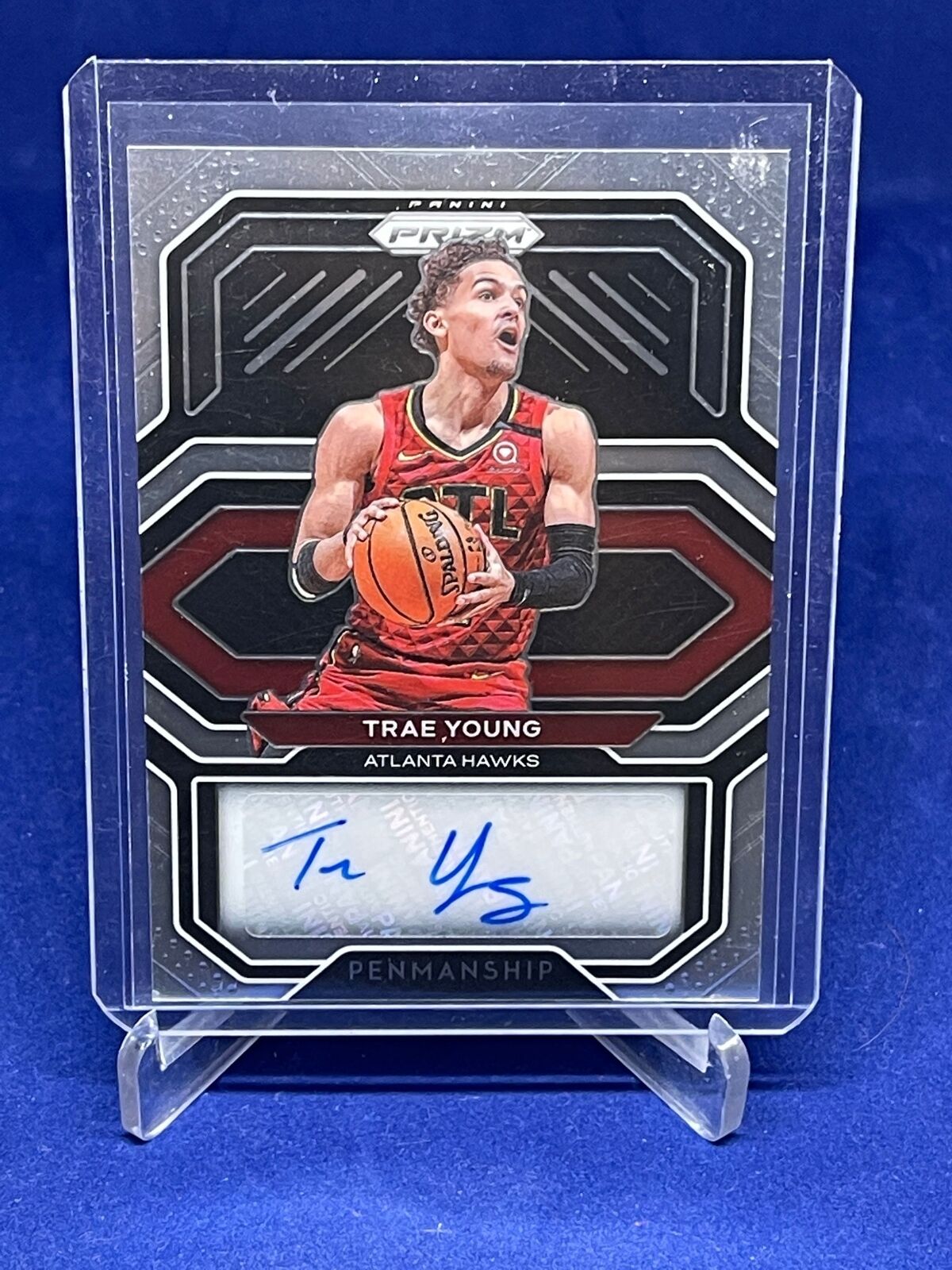 TRAE YOUNG 2020-21 PANINI PRIZM PENMANSHIP AUTO