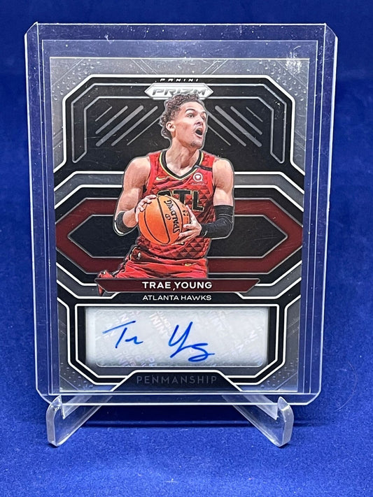 TRAE YOUNG 2020-21 PANINI PRIZM PENMANSHIP AUTO