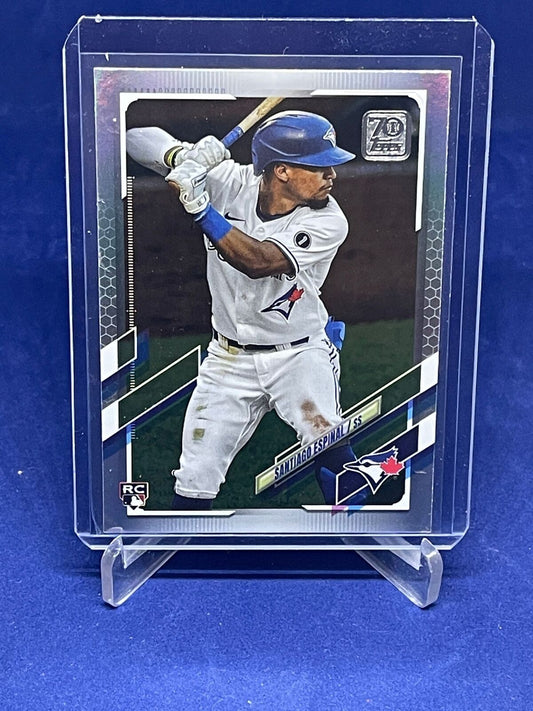 SANTIAGO ESPINAL 2021 TOPPS SILVER FOIL ROOKIE RC #243
