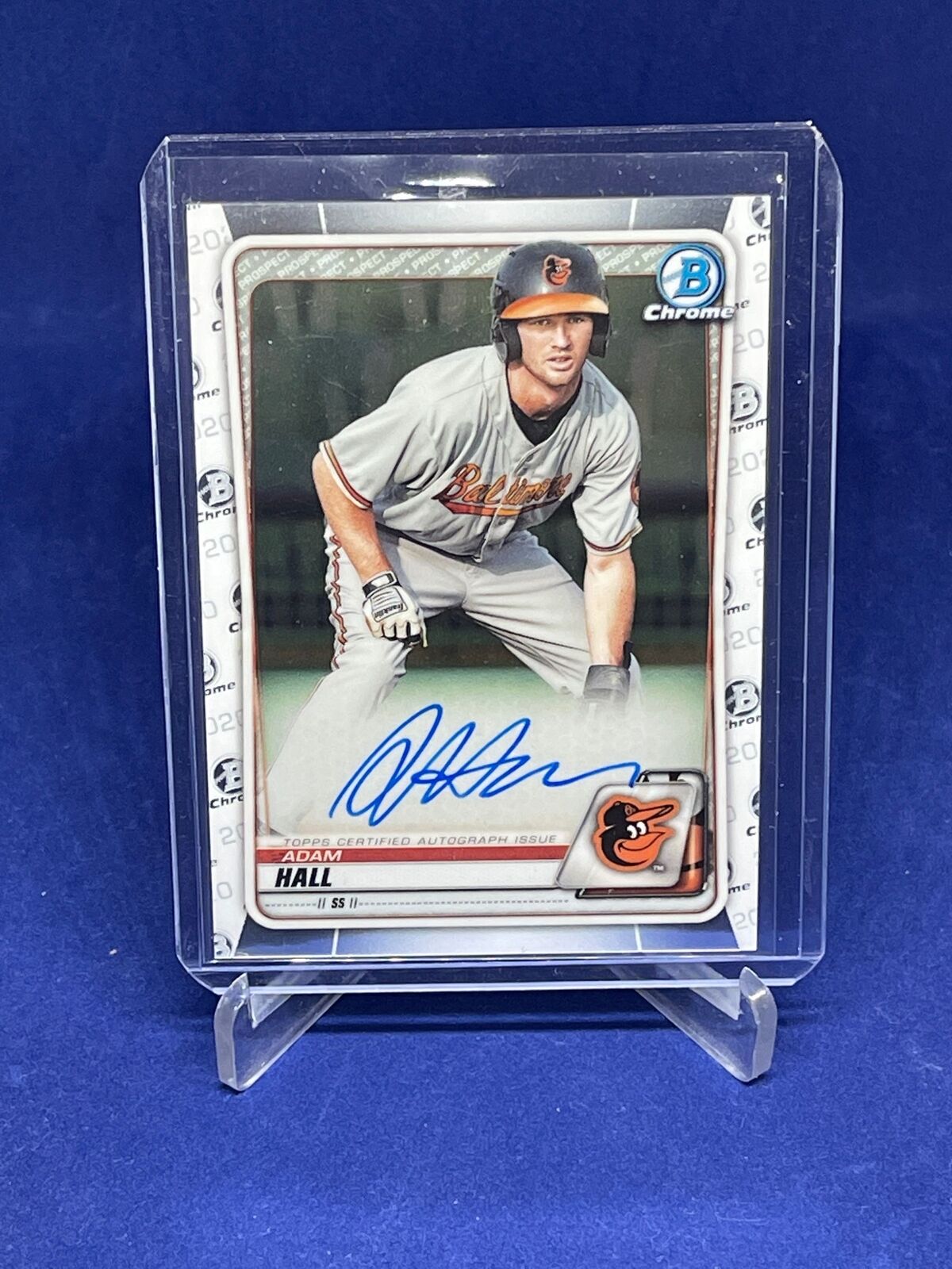 ADAM HALL 2020 BOWMAN CHROME ON CARD AUTO ROOKIE RC