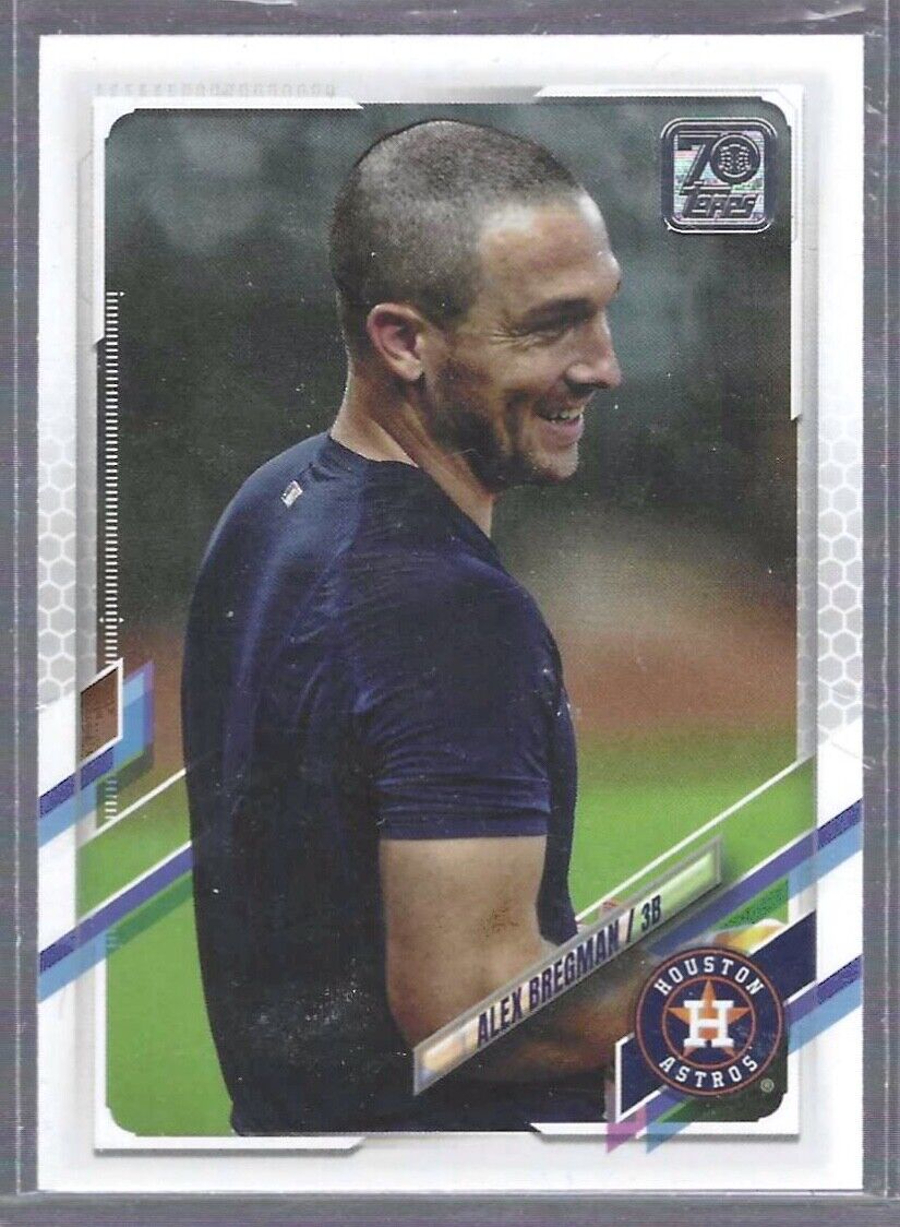 ALEX BREGMAN 2021 TOPPS SERIES ONE SP PHOTO VARIATION #297