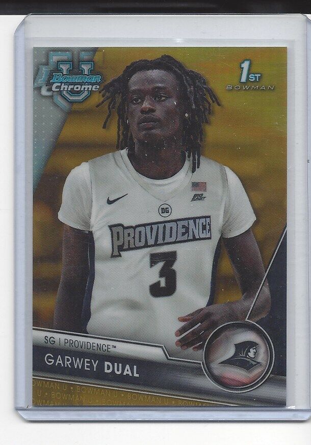 GARWEY DUAL 2023-24 BOWMAN CHROME UNIVERSITY 1ST GOLD REFRACTOR #D 33/50