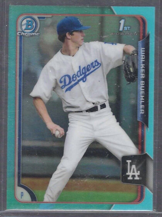 WALKER BUEHLER 2015 BOWMAN CHROME SKY BLUE REFRACTOR 1ST BOWMAN PROSPECT #46