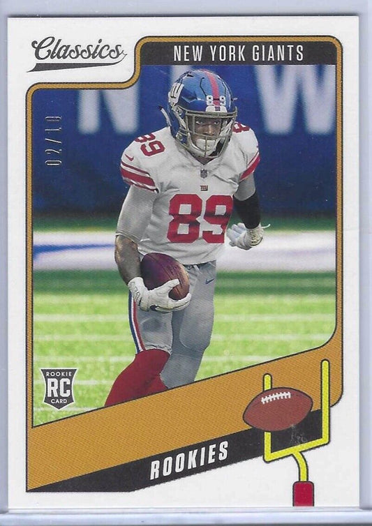 KADARIUS TONEY 2021 PANINI CLASSICS MISSING NAMEPLATE NO NAME RC #D 02/10
