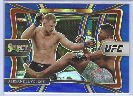 ALEXANDER VOLKOV 2021 SELECT UFC PREMIER LEVEL HEAVY WEIGHT BLUE PRIZM #D 14/49