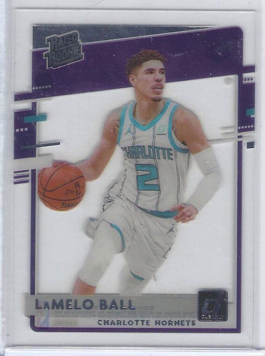 LAMELO BALL 2020-21 PANINI CLEARLY DONRUSS RATED ROOKIE RC #87