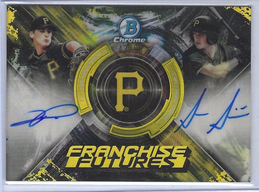 QUINN PRIESTER SAMMY SIANI 2019 BOWMAN CHROME FRANCHISE FUTURES DUAL AUTO #D /50