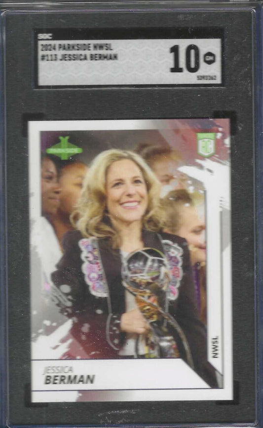 JESSICA BERMAN 2024 PARKSIDE NWSL ROOKIE RC SGC 10 GEM MINT #113