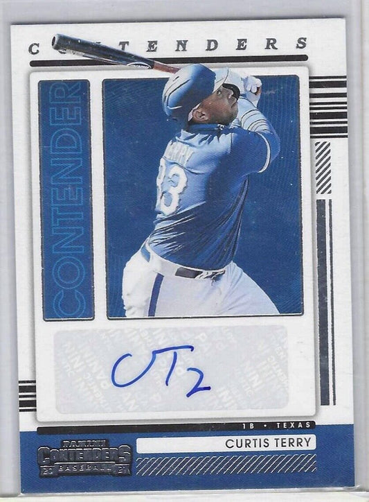 CURTIS TERRY 2021 PANINI CONTENDERS BASE AUTO #CA-CT